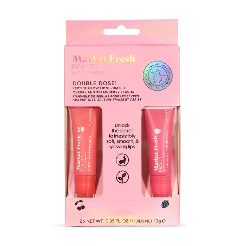 Peptide Glow Lip Serum Set by Market Fresh Beauty