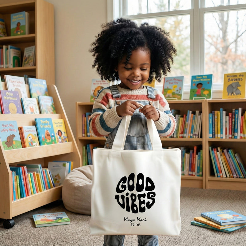 Good Vibes Eco Tote – Maya Mari Kids