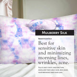 Market Fresh Beauty Mulberry Silk Sleep Set, Pillowcase, Eye Mask and Hair Scrunchie, Silk, Pink, White & Blue