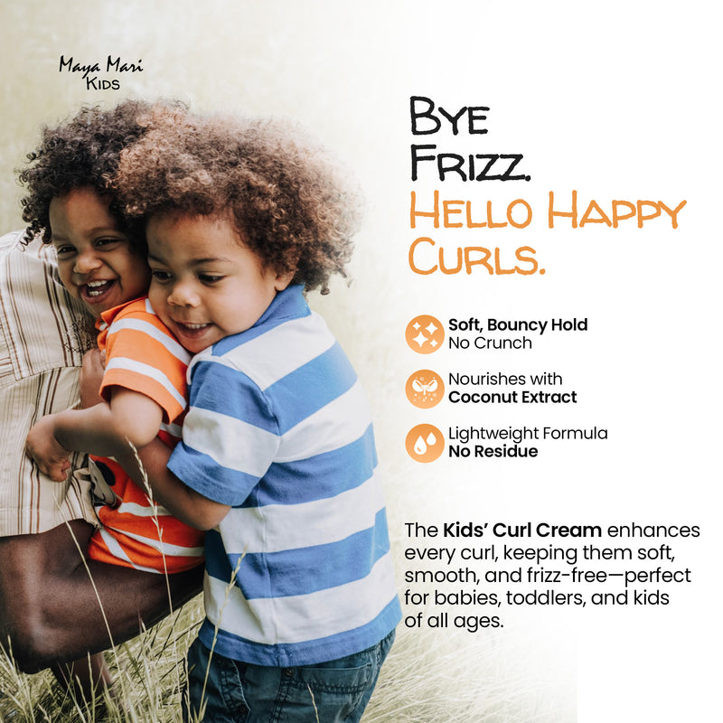 Maya Mari - Kids Curl Cream With Coconut Oil, Curly Hair Cream, Coconut and Lime Twist, 12 oz Hair Care Los Angeles Brands 