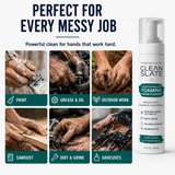 Clean Slate™ Nanotechnology Hand Cleaner for Paint & Primer | Gentle, Non-Toxic, Fragrance-Free | THECLEANSTANDARD®