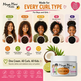 Maya Mari Kids Curl Cream With Coconut Oil, Curly Hair Cream, Coconut and Lime Twist, 12 oz