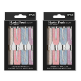 Market Fresh Beauty Creaseless Hair Clips, 8 Pack - No-Crease Hair Styling Clips for Sectioning, All Hair Types, Heat Styling & Makeup Application - White, Pink, and Pearl Clips, Non-Slip & Durable Design - 2 pack