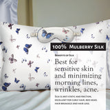 Market Fresh Beauty 100% Mulberry Silk Pillow Case, Silk Eye Mask and Silk Scrunchie