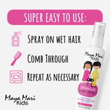 Maya Mari Kids Detangler, with Argan Oil, Coconut Oil, and Lime Oil, 8 oz Hair Care Los Angeles Brands 