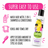 Maya Mari - Kids Leave-in Conditioner With Coconut Oil, Shea Butter, and Marula Oil, Coconut and Lime Twist, 8 oz Hair Care Los Angeles Brands 