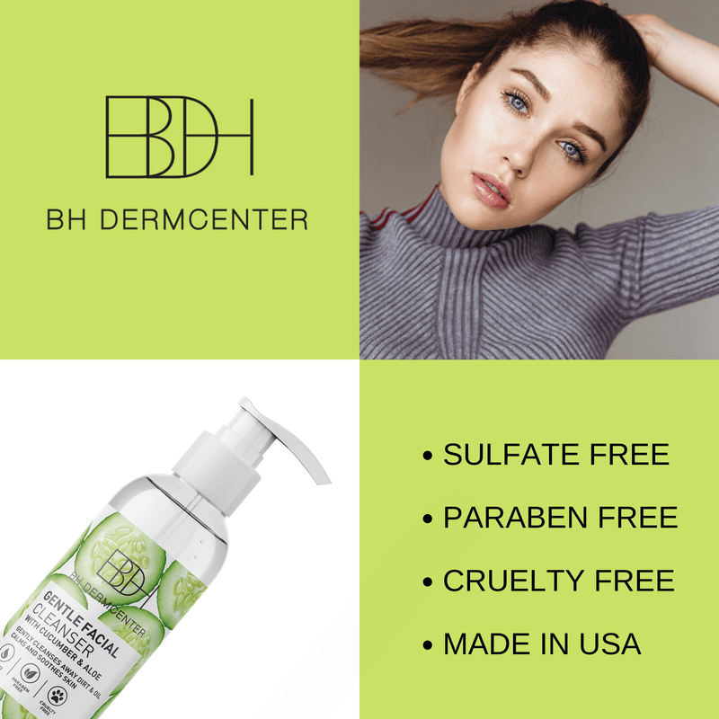 Cucumber Aloe Facial Cleanser by BH DERMCENTER 8 FL OZ 237 ML