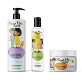 Curly Hair Kids Must Have 3-Piece Set - Kids 2-in-1 Shampoo and Conditioner, Curl Cream, and Leave-In Conditioner Hair Care Los Angeles Brands 