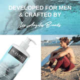 Epic Journeys Men's 3 in 1 Wash Refreshing Sea Salt Vetiver Body Wash Los Angeles Brands 