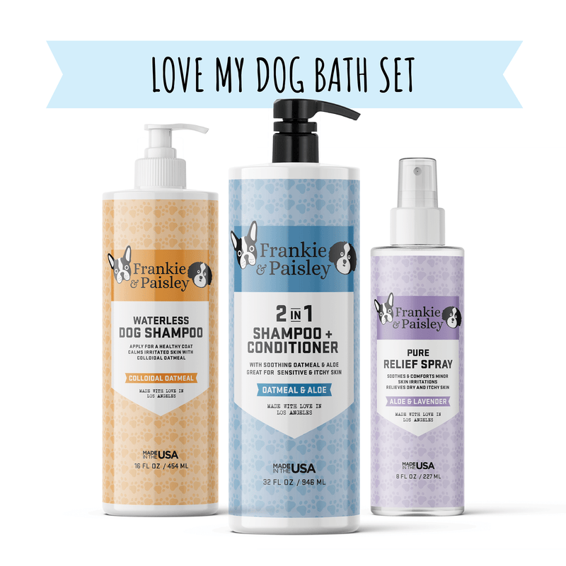 Love My Dog Bath Set 2 in 1 Shampoo and Conditioner Waterless