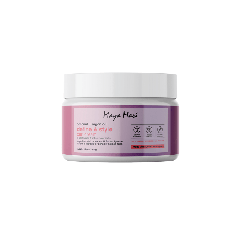 Maya Mari Coconut + Argan Oil – Define & Style Curl Cream Leave-In Conditioner - 12 oz Hair Care Los Angeles Brands 