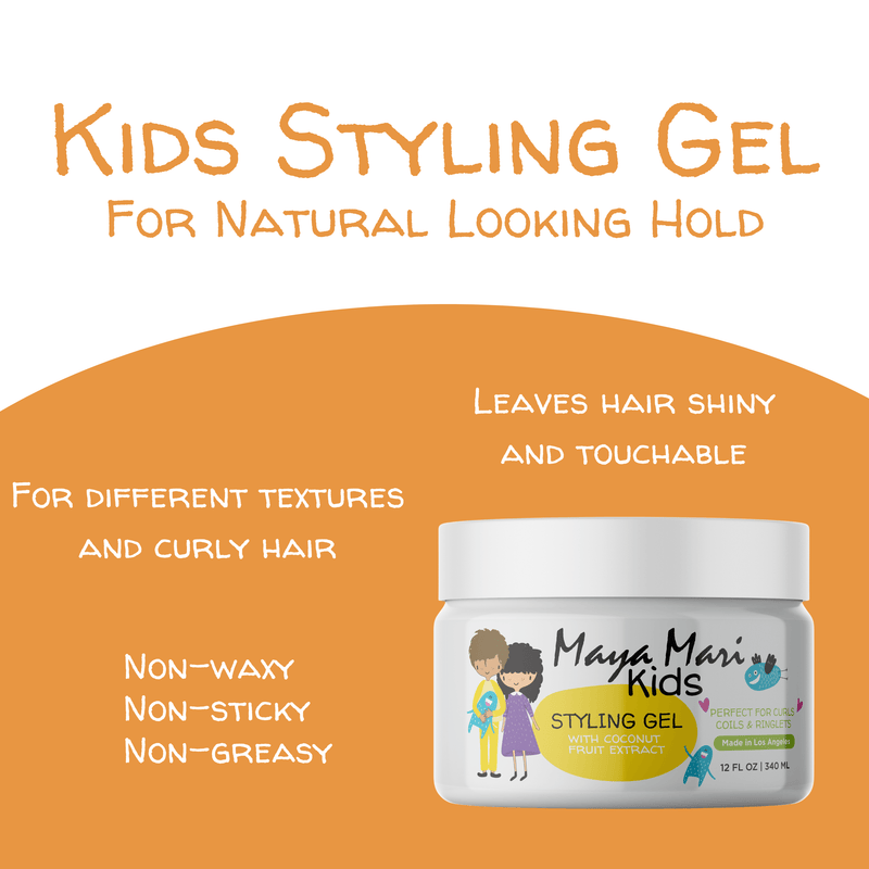 Maya Mari Kids Hair Styling Gel with Coconut Fruit Extract – Lightweig –  Los Angeles Brands