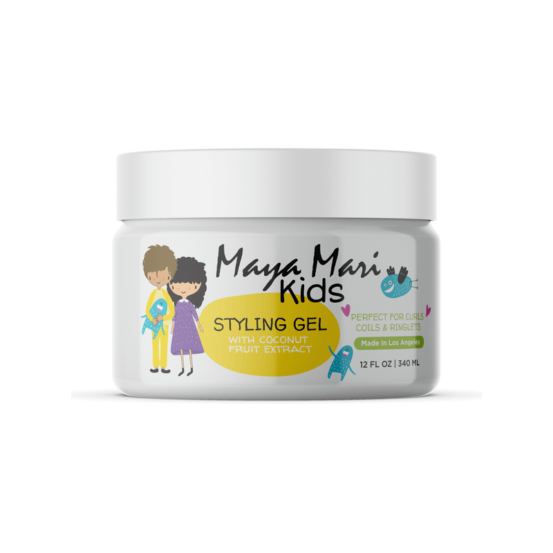 Maya Mari Kids Hair Styling Gel with Coconut Fruit Extract – Lightweight Styling Gel for Textured and Curly Hair, 12 oz Hair Care Los Angeles Brands 