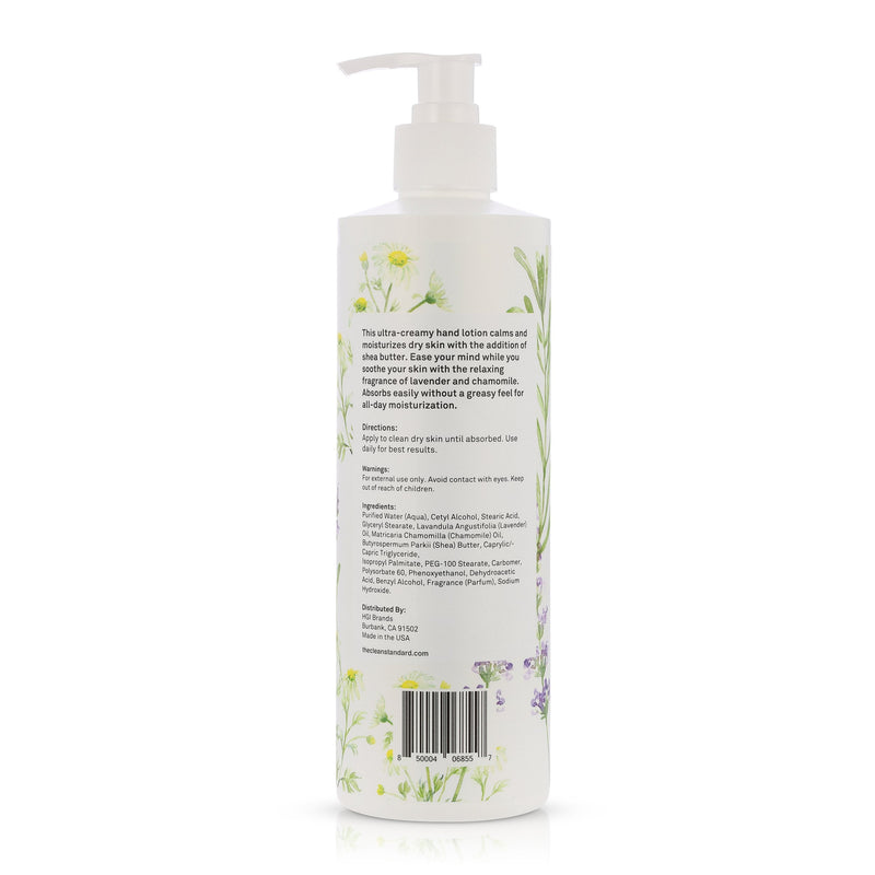 THE CLEAN STANDARD Lavender & Chamomile Hand Lotion - 16oz Hand Lotion LOS ANGELES BRANDS 