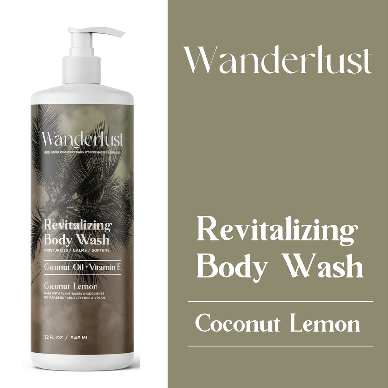 Wanderlust Revitalizing Body Wash - Coconut Lemon Body Wash Los Angeles Brands 